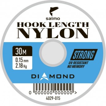 Леска монофильная SALMO DIAMOND HOOK LENGTH NYLON 030/015 Леска монофильная SALMO DIAMOND HOOK LENGTH NYLON 030/015